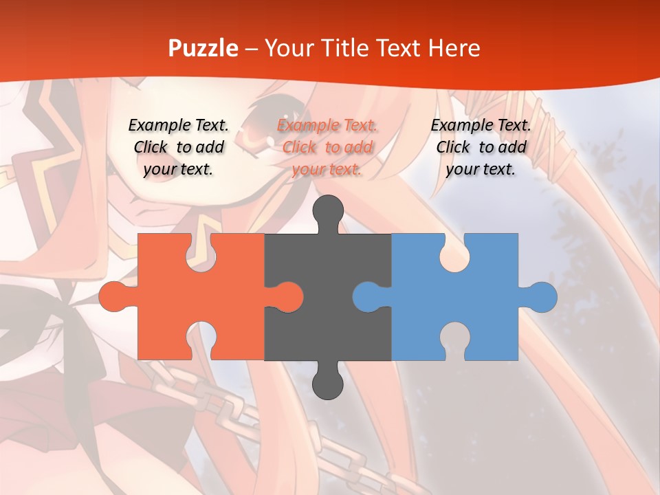 A Girl With Long Hair Is Standing In Front Of A Red Wall PowerPoint Template