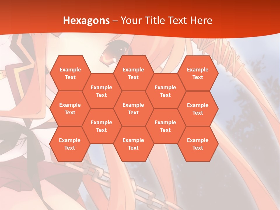 A Girl With Long Hair Is Standing In Front Of A Red Wall PowerPoint Template