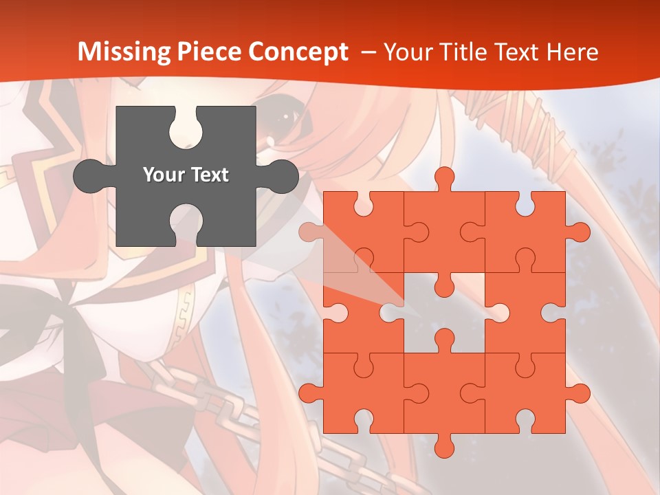 A Girl With Long Hair Is Standing In Front Of A Red Wall PowerPoint Template