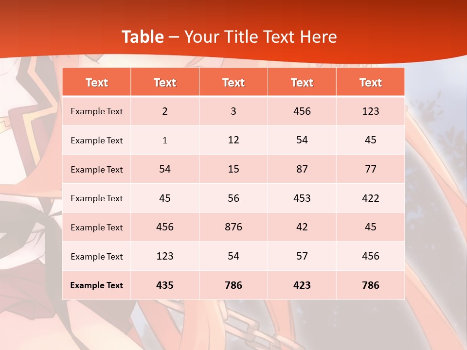 A Girl With Long Hair Is Standing In Front Of A Red Wall PowerPoint Template