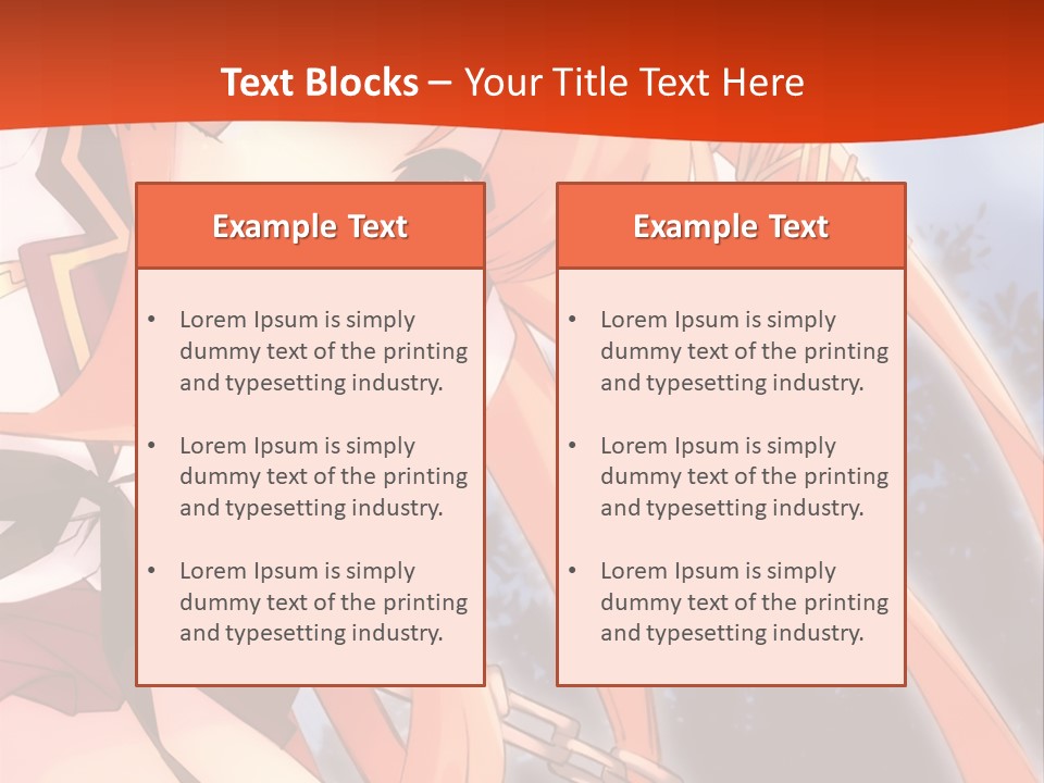 A Girl With Long Hair Is Standing In Front Of A Red Wall PowerPoint Template