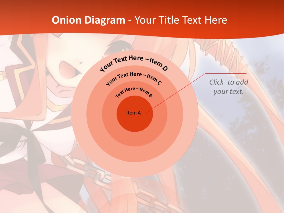 A Girl With Long Hair Is Standing In Front Of A Red Wall PowerPoint Template