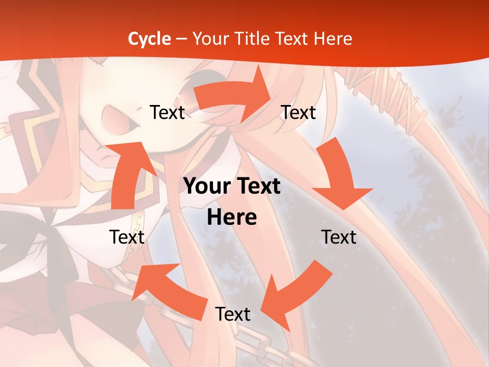 A Girl With Long Hair Is Standing In Front Of A Red Wall PowerPoint Template