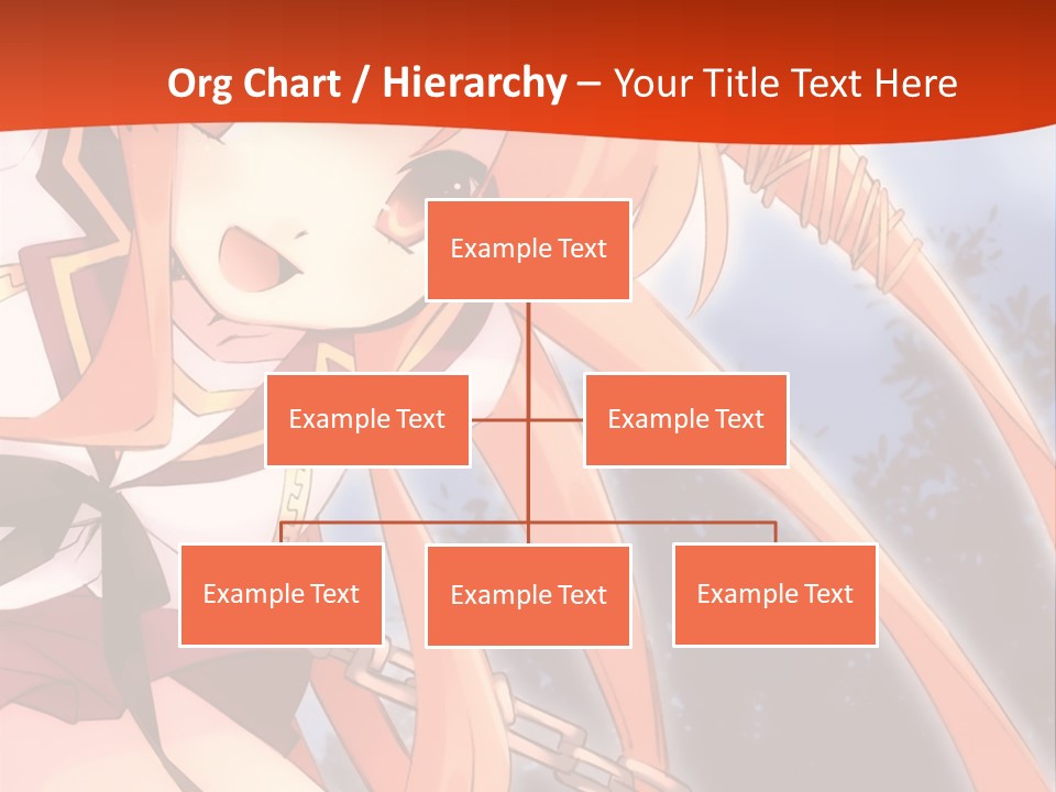 A Girl With Long Hair Is Standing In Front Of A Red Wall PowerPoint Template