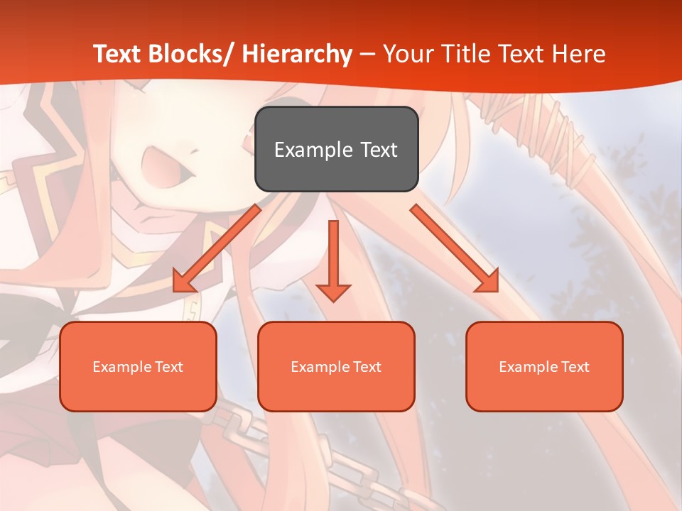 A Girl With Long Hair Is Standing In Front Of A Red Wall PowerPoint Template