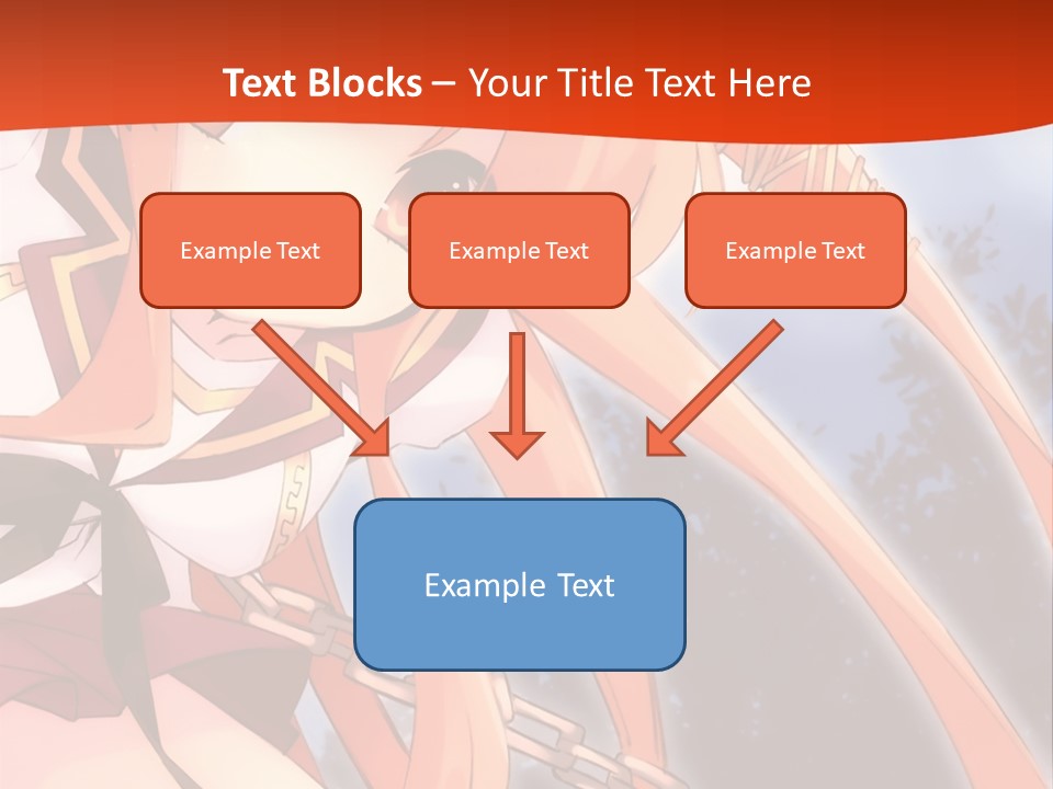 A Girl With Long Hair Is Standing In Front Of A Red Wall PowerPoint Template