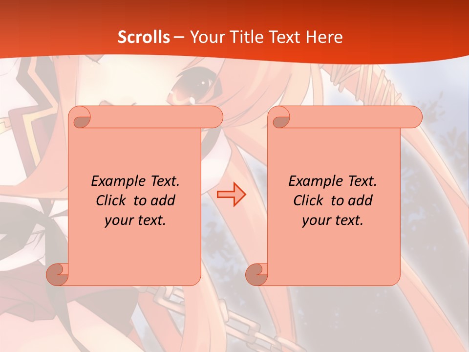 A Girl With Long Hair Is Standing In Front Of A Red Wall PowerPoint Template