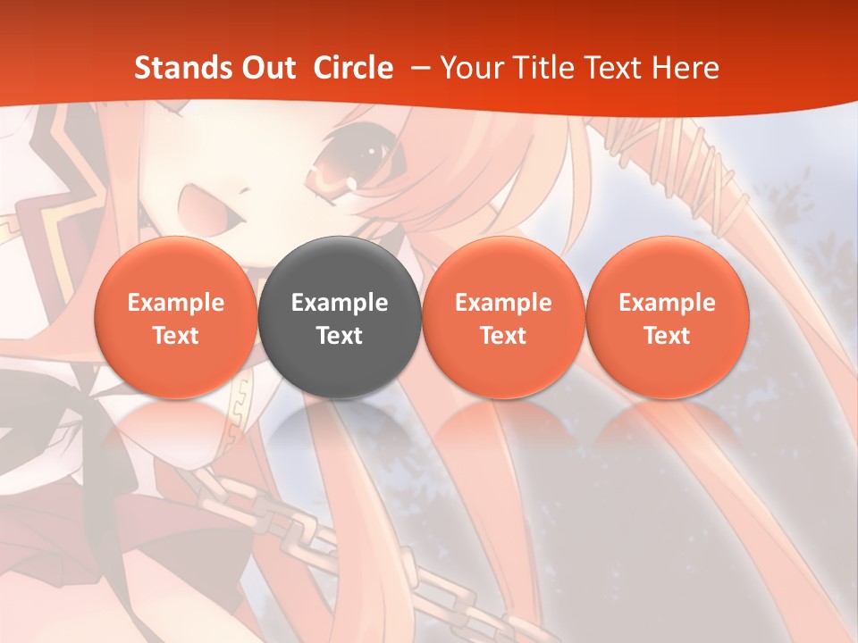 A Girl With Long Hair Is Standing In Front Of A Red Wall PowerPoint Template