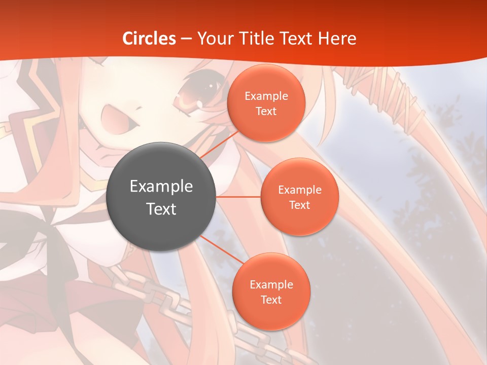 A Girl With Long Hair Is Standing In Front Of A Red Wall PowerPoint Template