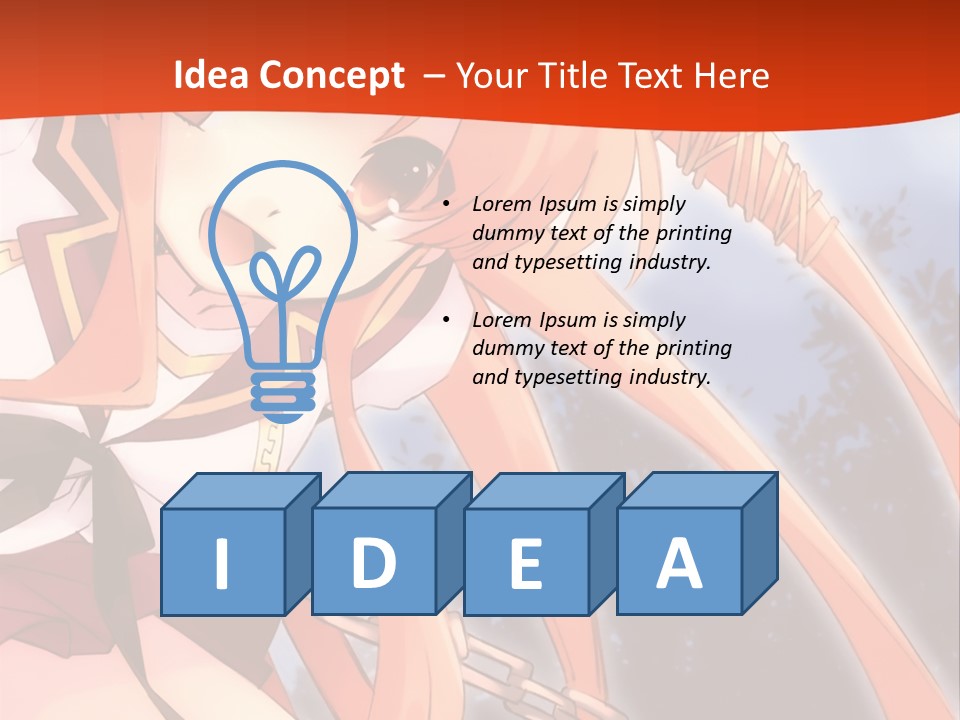 A Girl With Long Hair Is Standing In Front Of A Red Wall PowerPoint Template