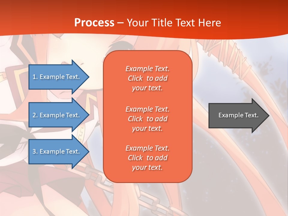 A Girl With Long Hair Is Standing In Front Of A Red Wall PowerPoint Template