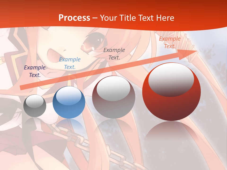 A Girl With Long Hair Is Standing In Front Of A Red Wall PowerPoint Template