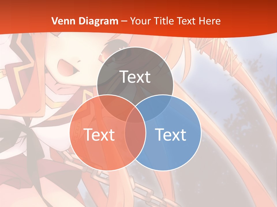 A Girl With Long Hair Is Standing In Front Of A Red Wall PowerPoint Template