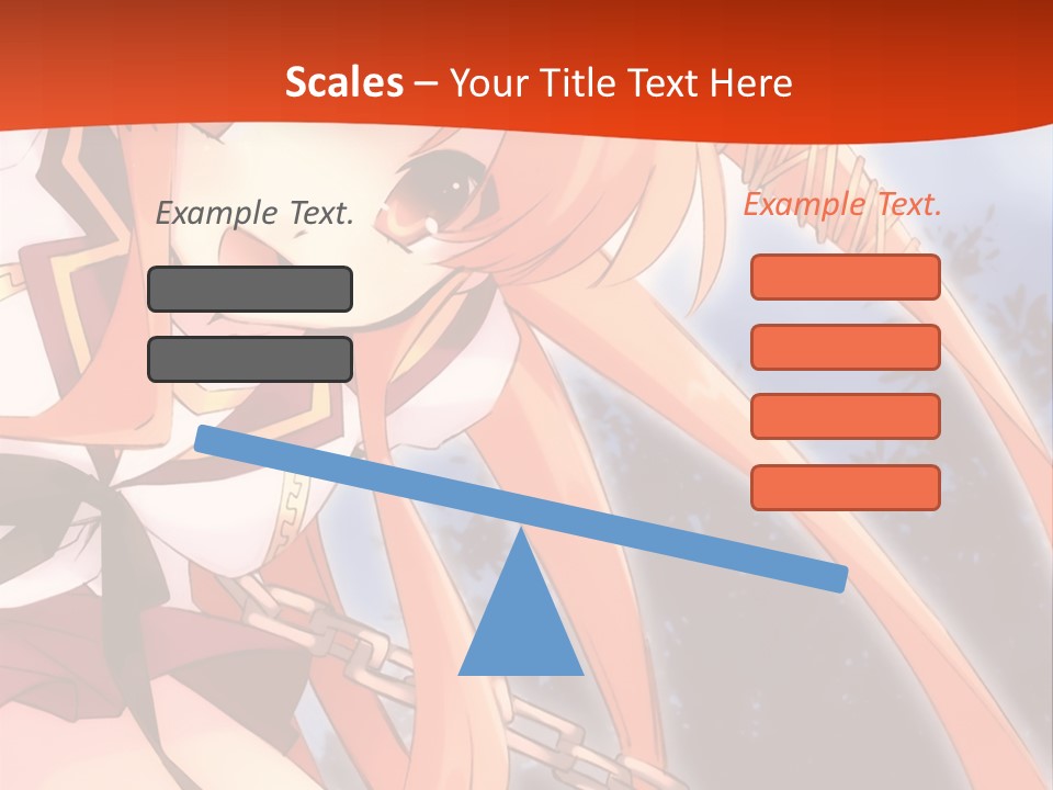 A Girl With Long Hair Is Standing In Front Of A Red Wall PowerPoint Template