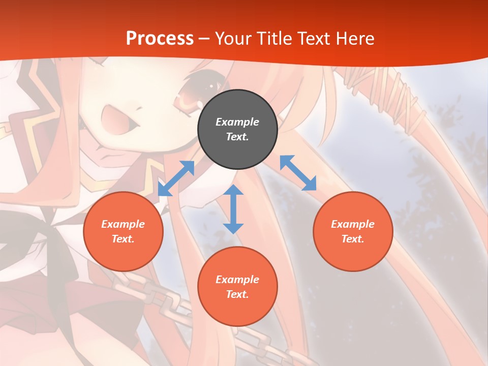 A Girl With Long Hair Is Standing In Front Of A Red Wall PowerPoint Template