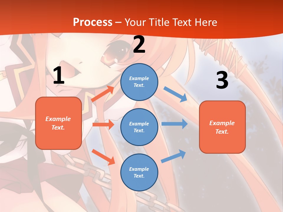 A Girl With Long Hair Is Standing In Front Of A Red Wall PowerPoint Template