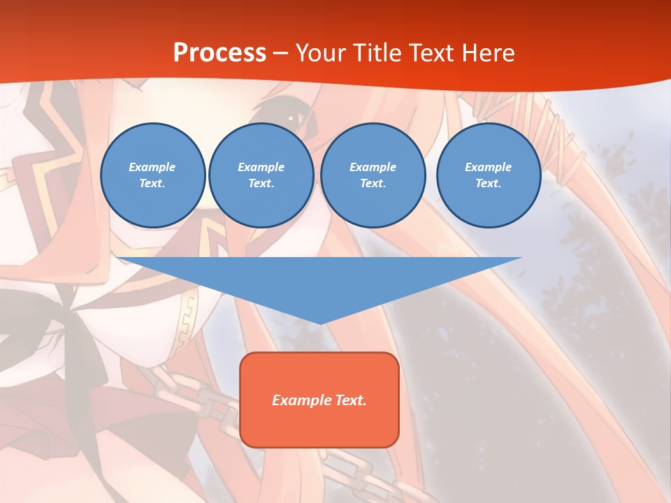 A Girl With Long Hair Is Standing In Front Of A Red Wall PowerPoint Template