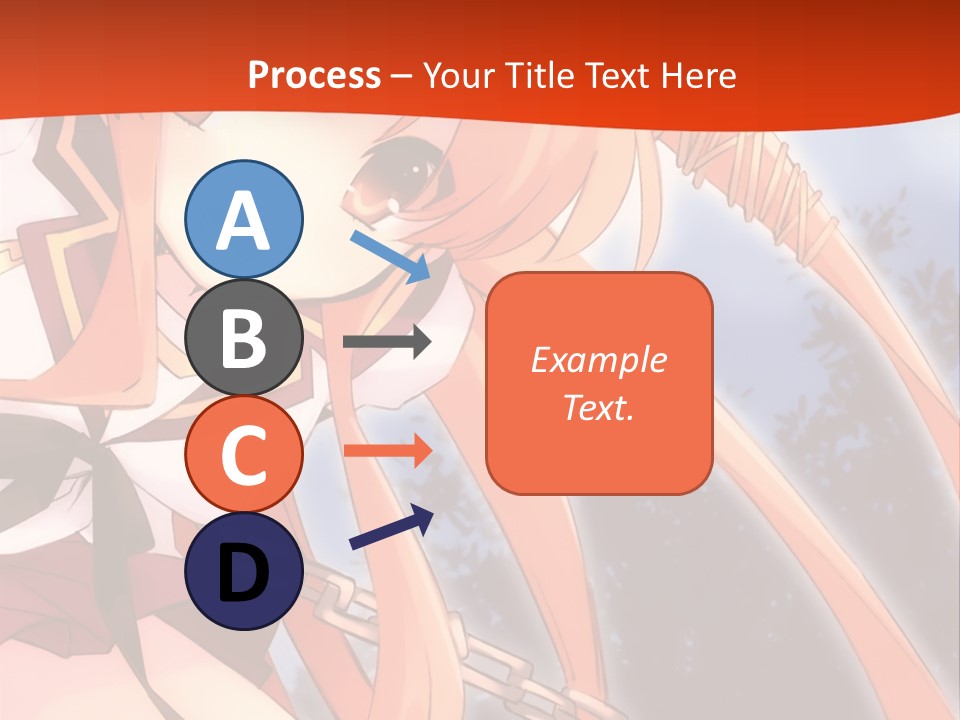 A Girl With Long Hair Is Standing In Front Of A Red Wall PowerPoint Template