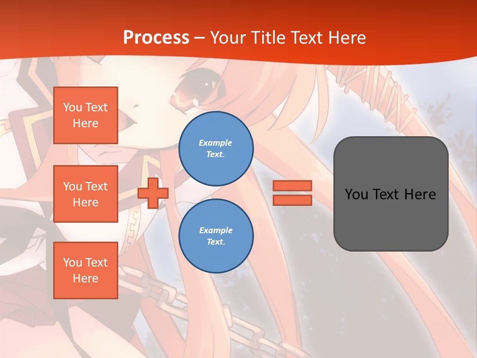 A Girl With Long Hair Is Standing In Front Of A Red Wall PowerPoint Template