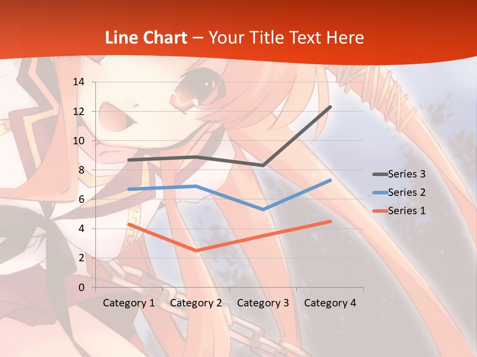 A Girl With Long Hair Is Standing In Front Of A Red Wall PowerPoint Template