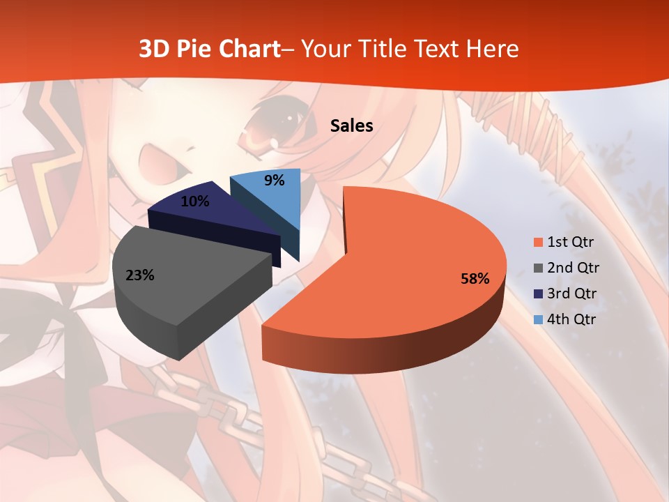 A Girl With Long Hair Is Standing In Front Of A Red Wall PowerPoint Template