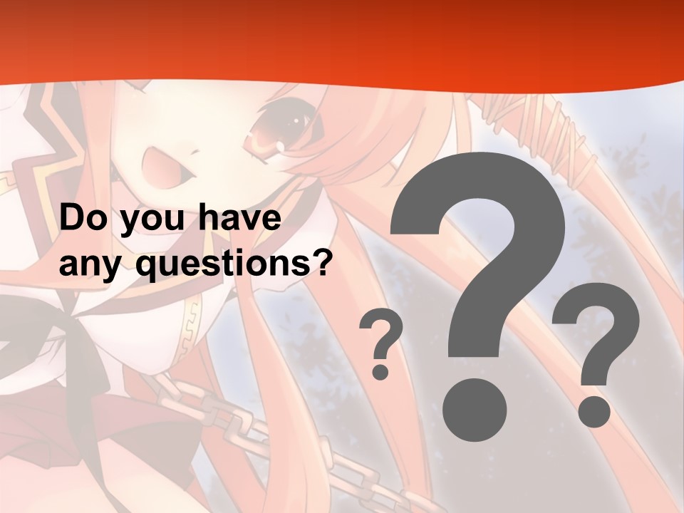 A Girl With Long Hair Is Standing In Front Of A Red Wall PowerPoint Template