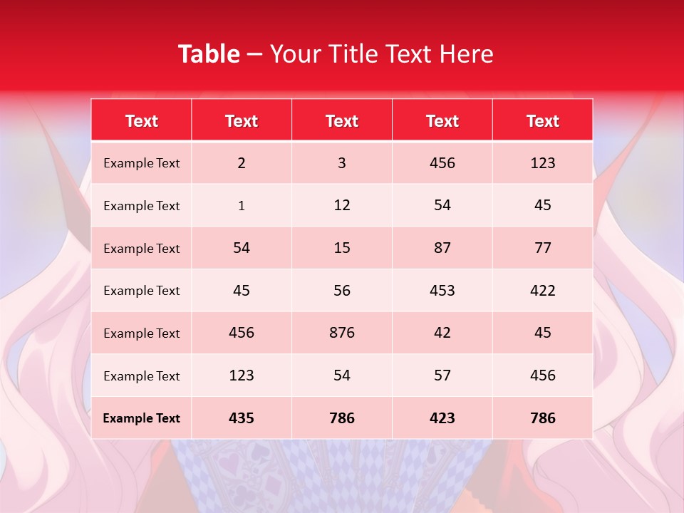 A Anime Girl With Pink Hair Holding A Fan PowerPoint Template