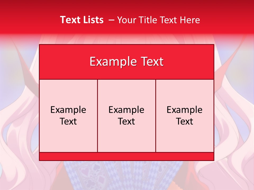 A Anime Girl With Pink Hair Holding A Fan PowerPoint Template