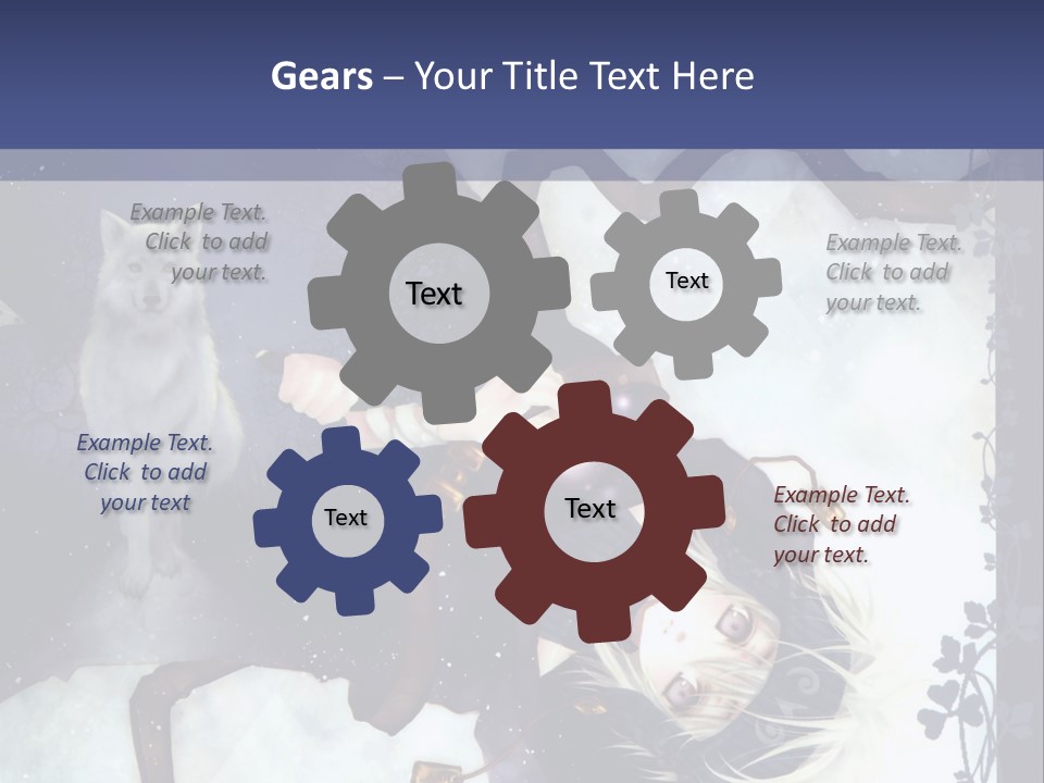 A Woman Laying On Top Of A Tree Next To A Cat PowerPoint Template