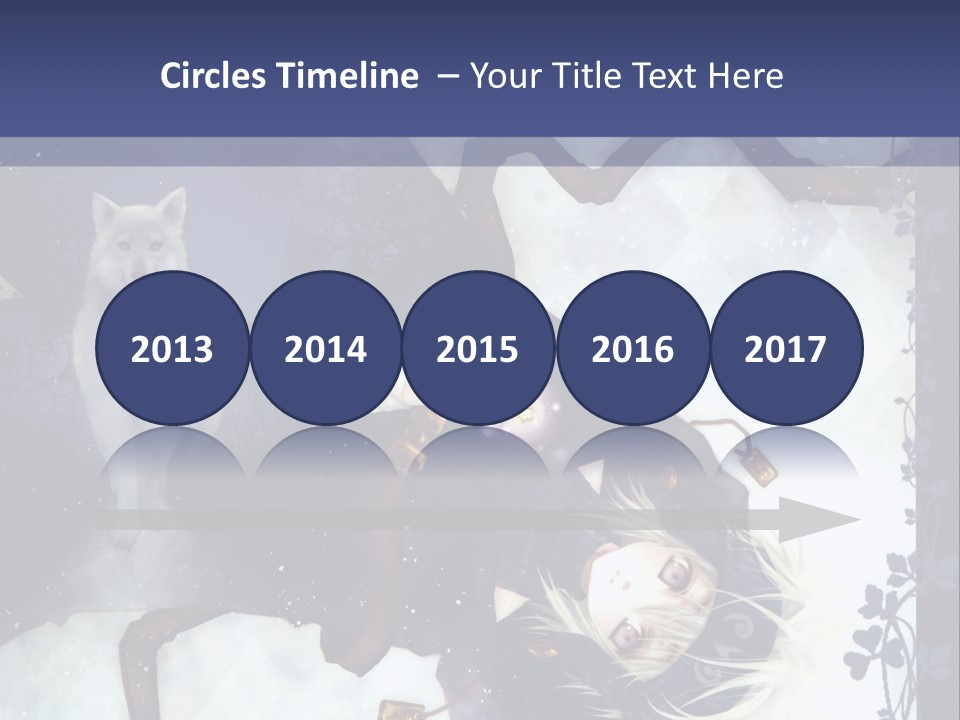 A Woman Laying On Top Of A Tree Next To A Cat PowerPoint Template