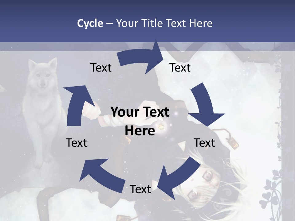 A Woman Laying On Top Of A Tree Next To A Cat PowerPoint Template