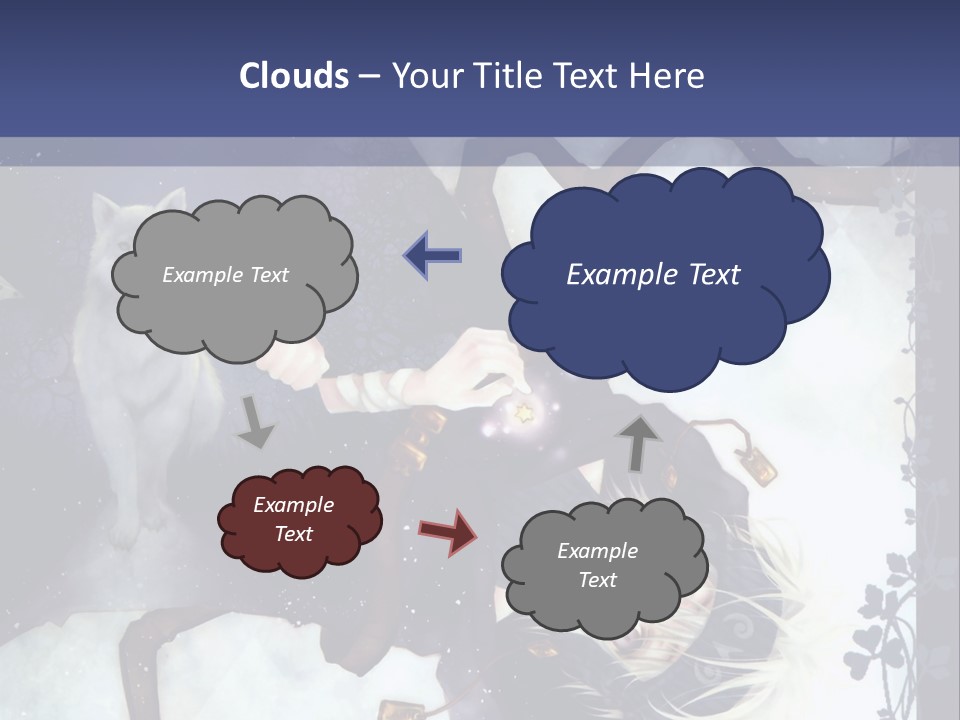 A Woman Laying On Top Of A Tree Next To A Cat PowerPoint Template