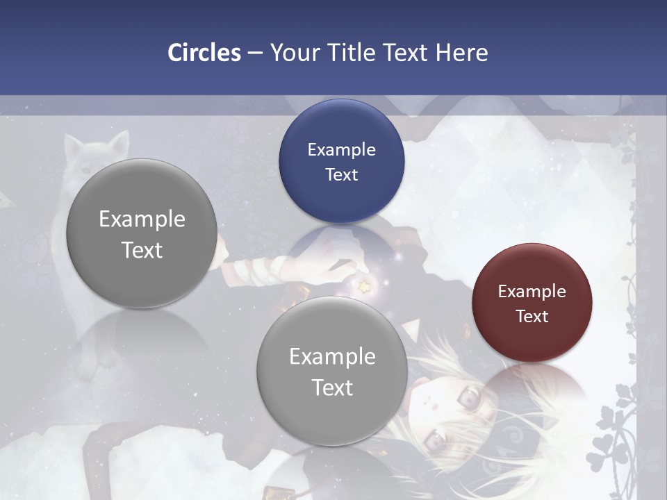 A Woman Laying On Top Of A Tree Next To A Cat PowerPoint Template