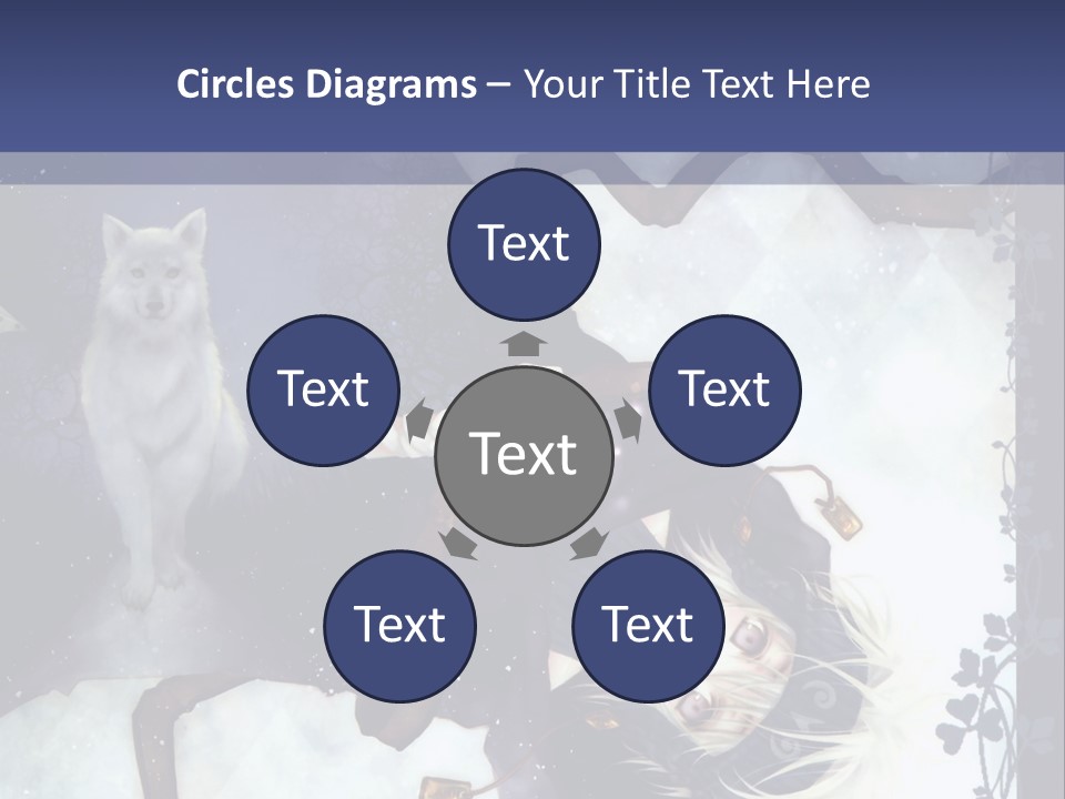 A Woman Laying On Top Of A Tree Next To A Cat PowerPoint Template