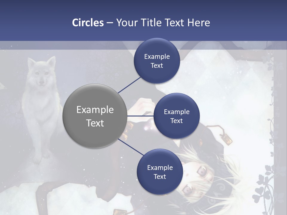 A Woman Laying On Top Of A Tree Next To A Cat PowerPoint Template