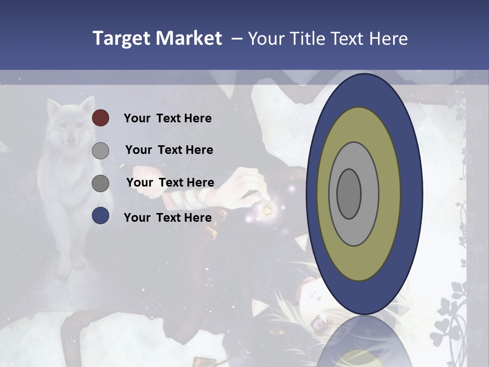 A Woman Laying On Top Of A Tree Next To A Cat PowerPoint Template