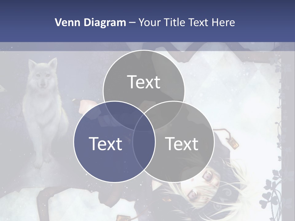 A Woman Laying On Top Of A Tree Next To A Cat PowerPoint Template