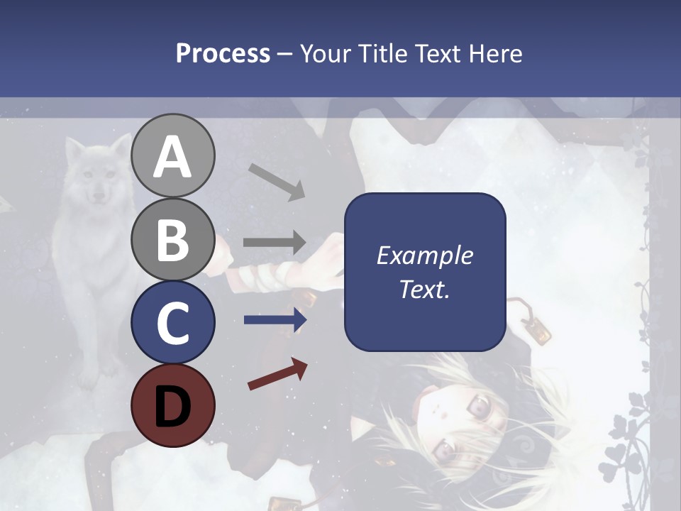 A Woman Laying On Top Of A Tree Next To A Cat PowerPoint Template