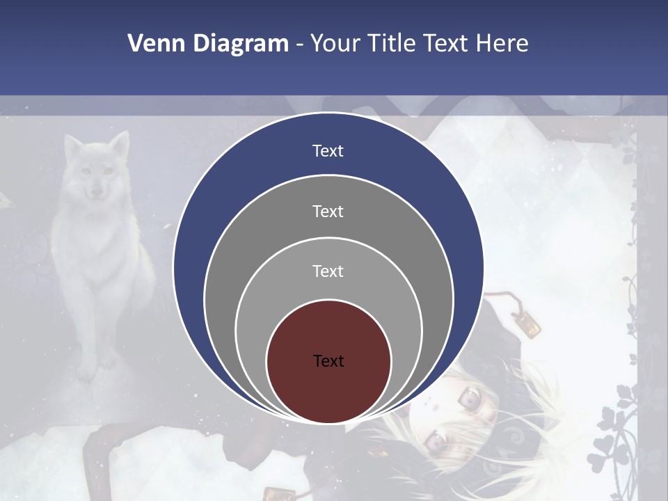 A Woman Laying On Top Of A Tree Next To A Cat PowerPoint Template