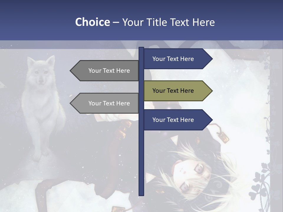 A Woman Laying On Top Of A Tree Next To A Cat PowerPoint Template