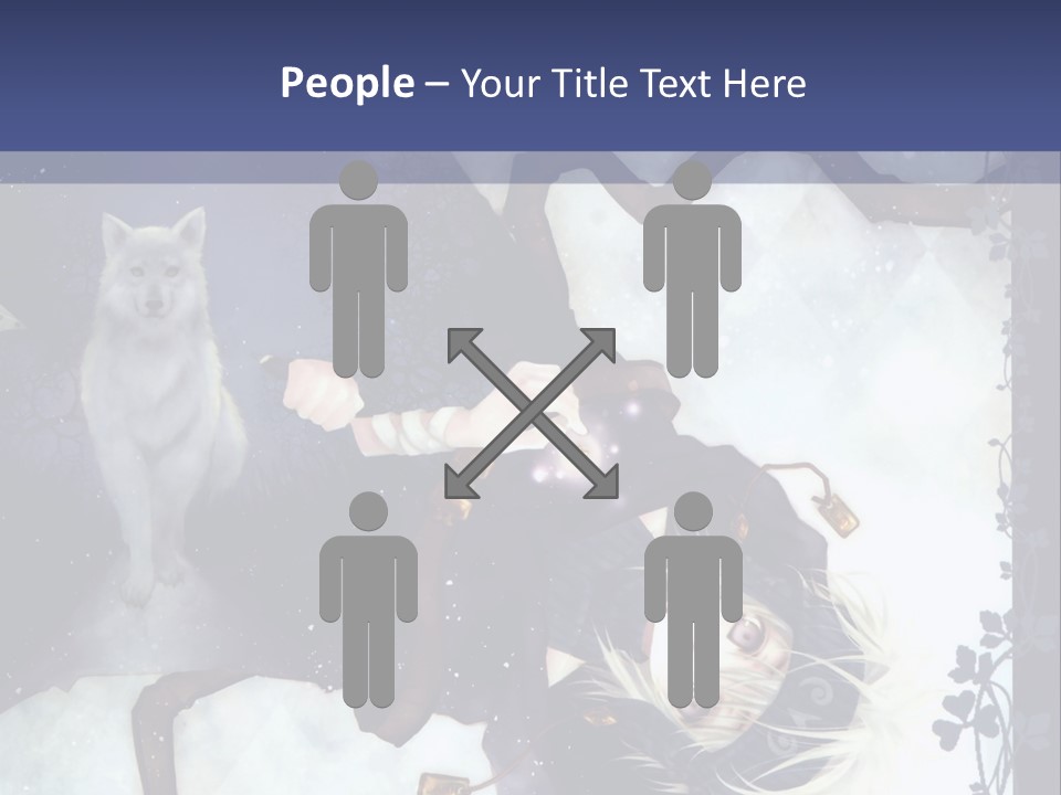 A Woman Laying On Top Of A Tree Next To A Cat PowerPoint Template