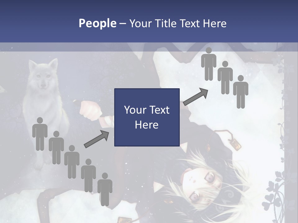 A Woman Laying On Top Of A Tree Next To A Cat PowerPoint Template