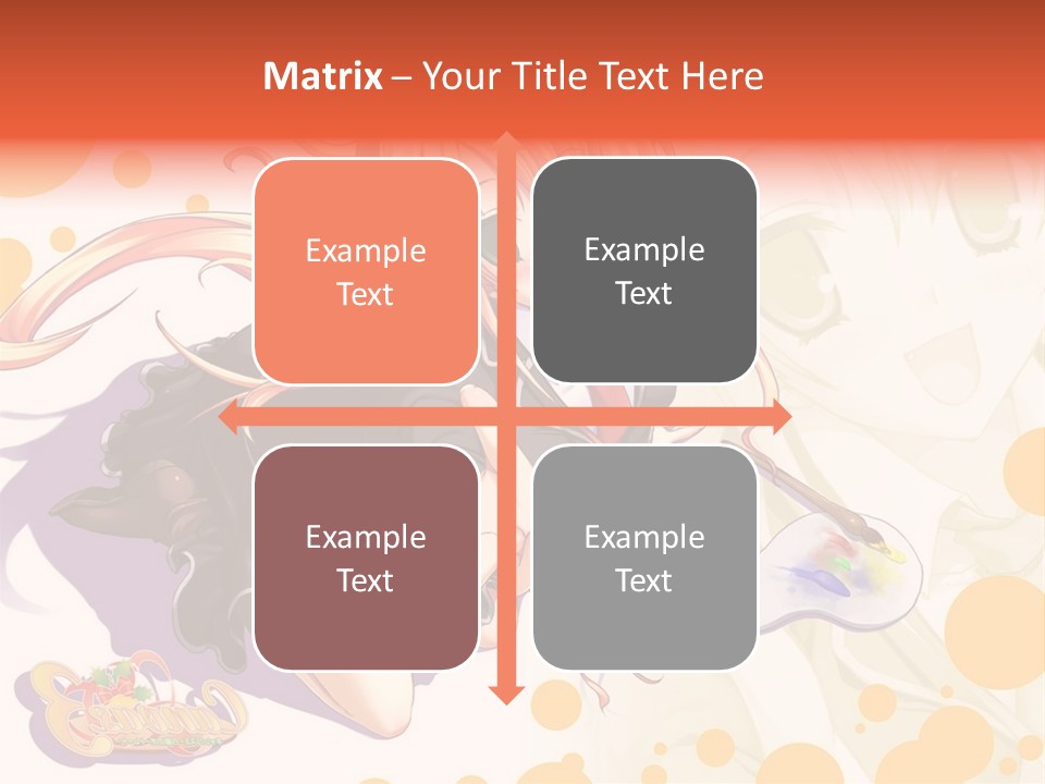 A Woman In A Black Suit Holding A Paintbrush PowerPoint Template