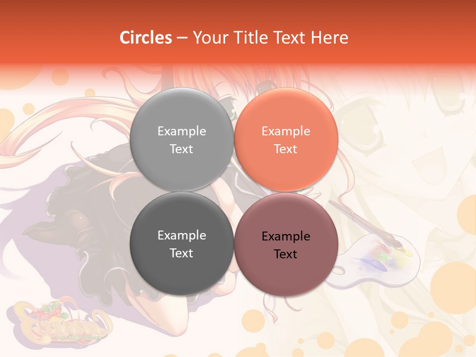 A Woman In A Black Suit Holding A Paintbrush PowerPoint Template