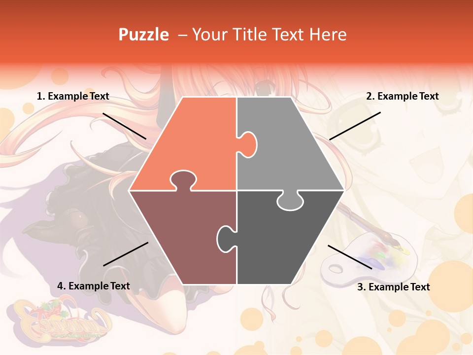 A Woman In A Black Suit Holding A Paintbrush PowerPoint Template