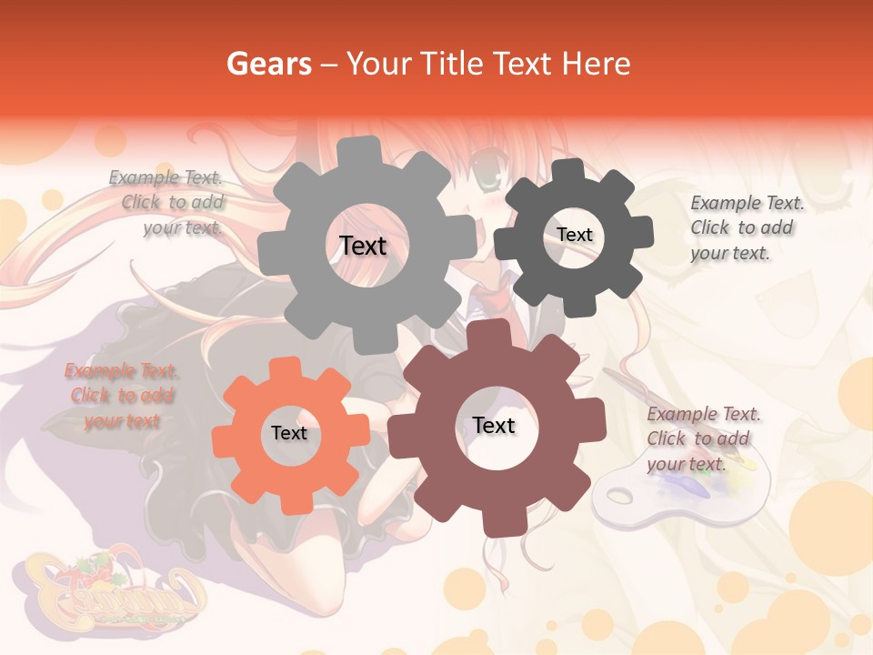 A Woman In A Black Suit Holding A Paintbrush PowerPoint Template