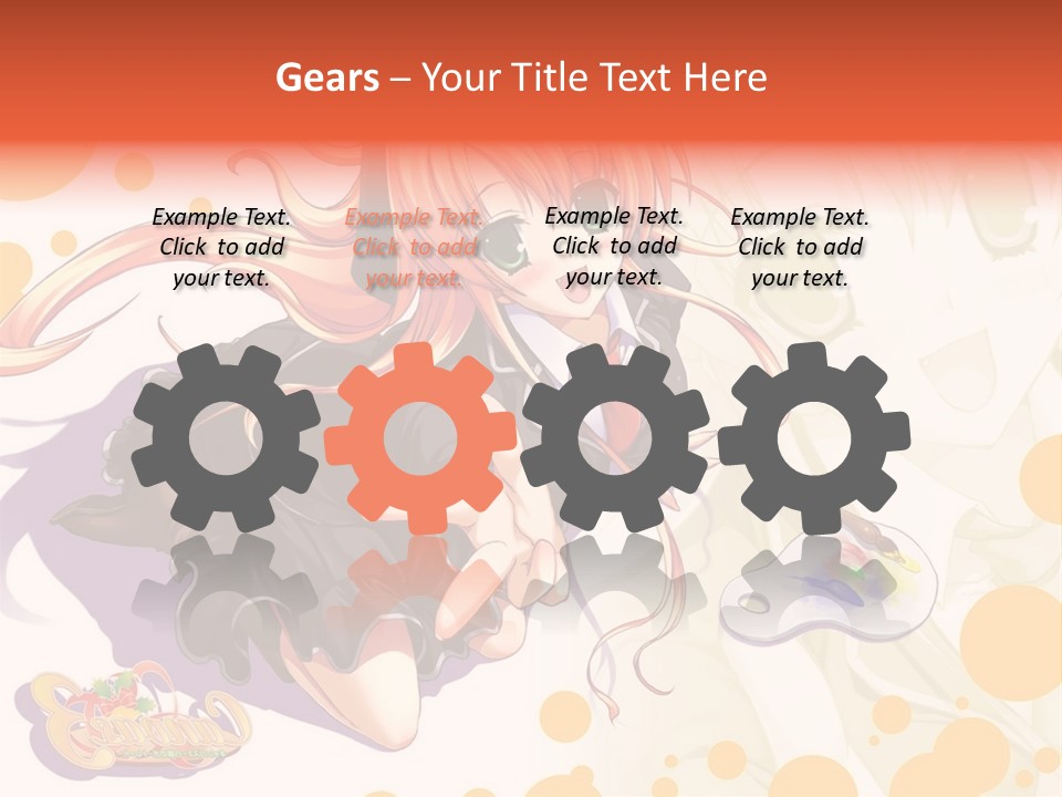 A Woman In A Black Suit Holding A Paintbrush PowerPoint Template