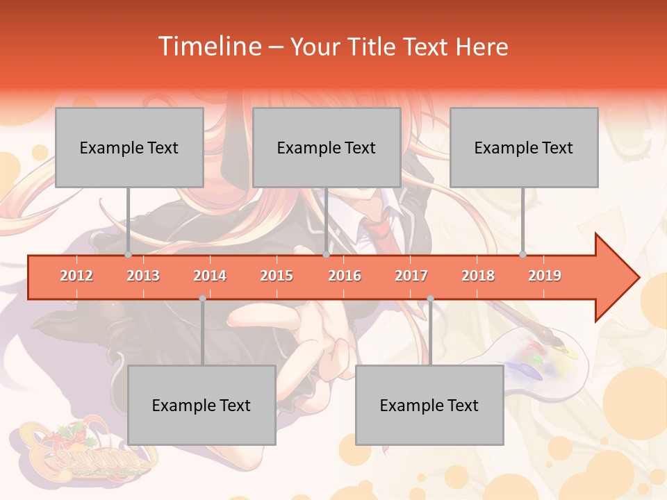 A Woman In A Black Suit Holding A Paintbrush PowerPoint Template