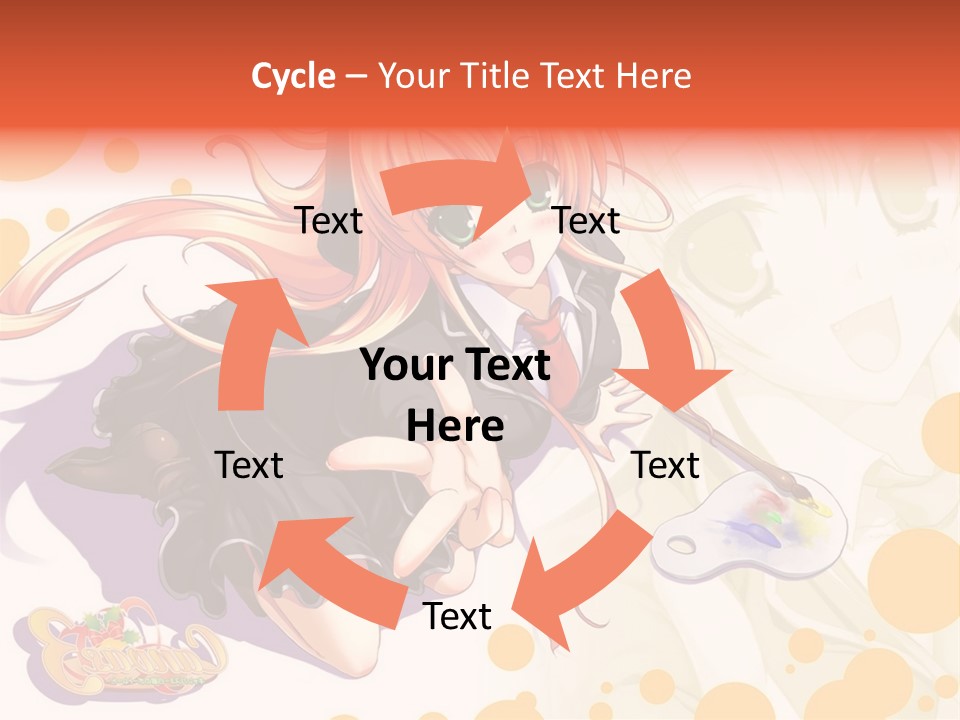 A Woman In A Black Suit Holding A Paintbrush PowerPoint Template