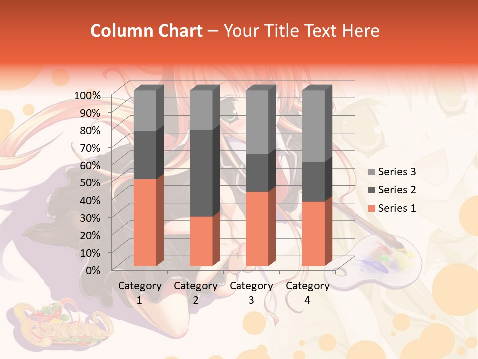 A Woman In A Black Suit Holding A Paintbrush PowerPoint Template